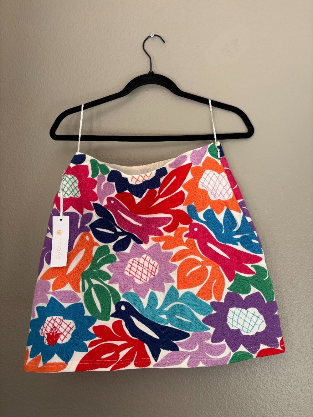 J MARIE Embroidered Skirt (Size Medium)